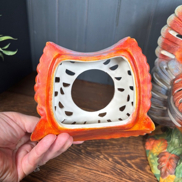 Vintage PartyLite Autumn Harvest Porcelain Turkey Tea Light Candle Holder - Picture 8 of 15